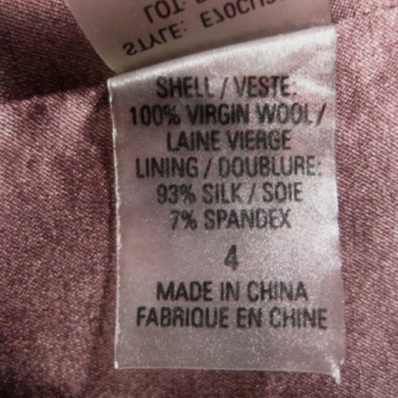 Brown plaid skirt 4 $328 Very light wool weave Silk lining Flared Short fringe - Picture 3 of 3